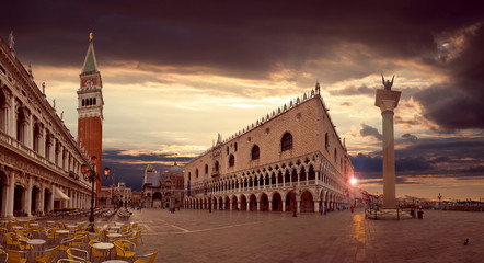 Piazza San Marco at sunrise