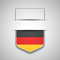 Germany flag shield sign