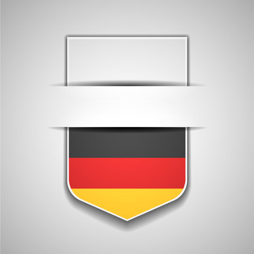 Germany flag shield sign