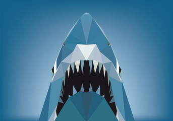 Fototapeta premium squalo low poly