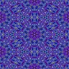 Kaleidoscopic wallpaper tiles