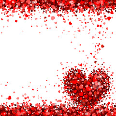 Background of Red Hearts