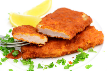 Fleisch Zitrone Teller