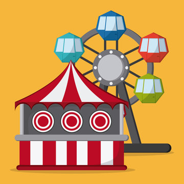 Circus icons design 