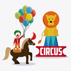 Obraz premium Circus icons design 