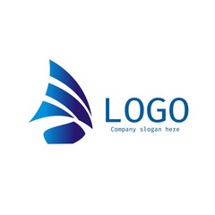 Vector of sailing ship icon. Cruise. Sea Regatta. Business icon for the company. Design element. Vector illustration.