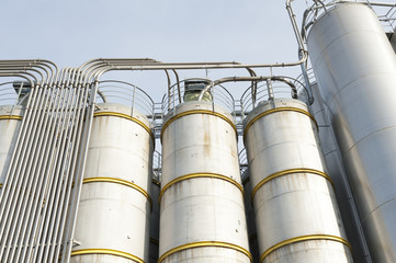 Industrial silos in the chemical industry