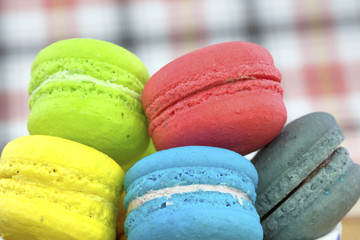 Tasty colorful macaroon