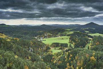 View of the autumn landscape