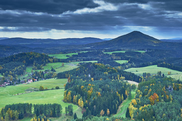Naklejka premium View of the autumn landscape