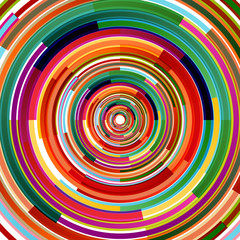 Abstract circles tunnel vector background illustration