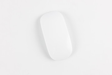 Computer wireless mouse isolated on white background