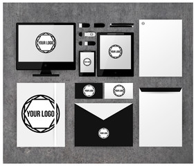 Vector company corporate style template design