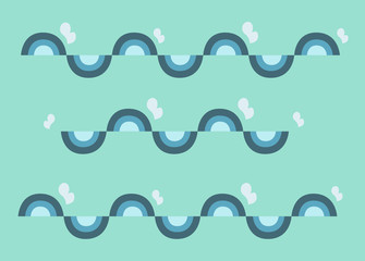 cute wave background