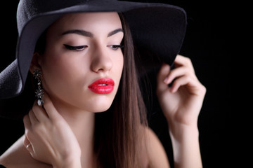 Young woman in hat