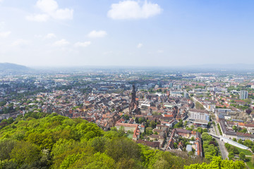 Aerial view of Freiburg im Breisgau, Germany