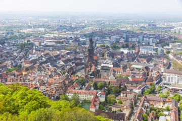Aerial view of Freiburg im Breisgau, Germany