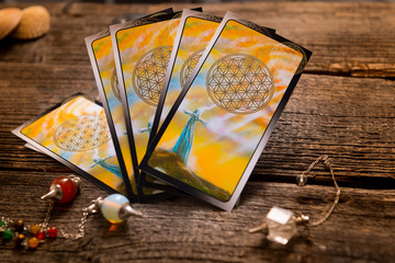 Tarot cards and other accessories