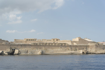 Fototapeta na wymiar view to Valletta, Malta famous for its architecture