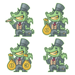 Crocodile millionaire banker
