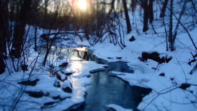 rivi&egrave;re en hiver