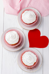 Cupcakes for Valentine's Day.