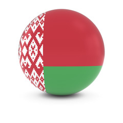 Belarusian Flag Ball - Flag of Belarus on Isolated Sphere