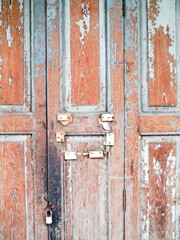 Vintage wood door .