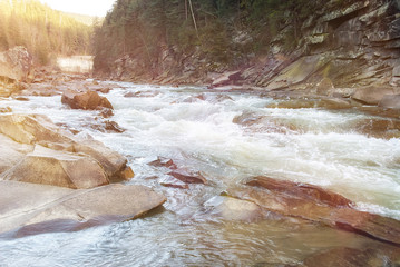 Threshold of the mountain river