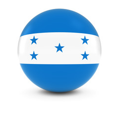 Honduran Flag Ball - Flag of Honduras on Isolated Sphere