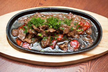 meat with vegetables