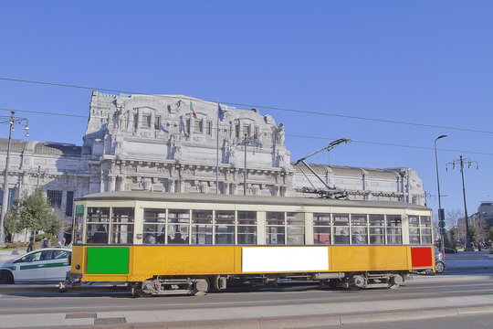 milano con tram in stazione centrale