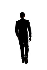 Confident businessman walking