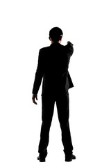Silhouette of business man