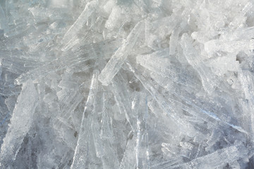 Obraz premium Glacial block of ice closeup.