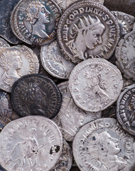 Ancient coin of the Roman Empire.