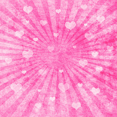 Obraz premium Pink hearts as background