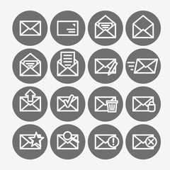 Mail icon set