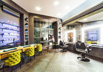 Interior of luxury beauty salon - obrazy, fototapety, plakaty