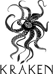 Kraken mythical sea monster
