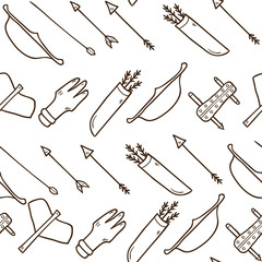 Seamless archery background