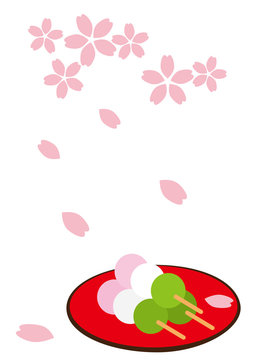 桜と三色団子