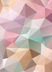 Abstract vector mosaic background of triangles polygonal wallpap