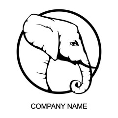 Fototapeta premium Elephant logo