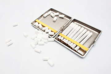 Cigars in a cigarette case