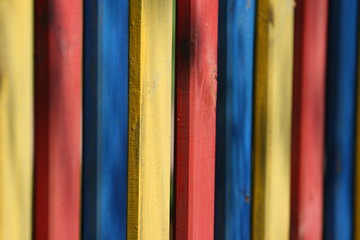 Kolorowy płot © moniadk