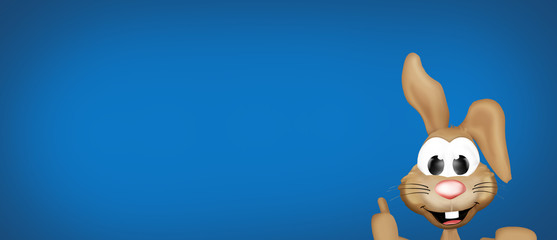 easter bunny thumbs up