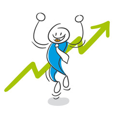 Stick Figure Series Blue