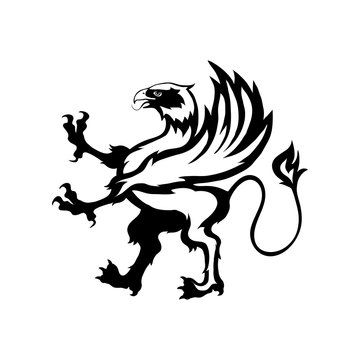 Heraldry griffin logo