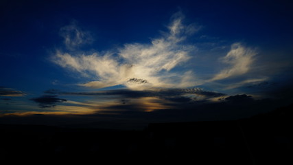 Sonnenuntergang Zirrus